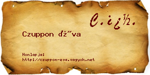 Czuppon Éva névjegykártya