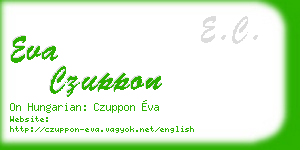 eva czuppon business card